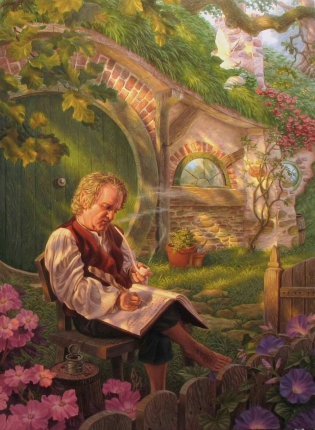 Bilbo leyendo