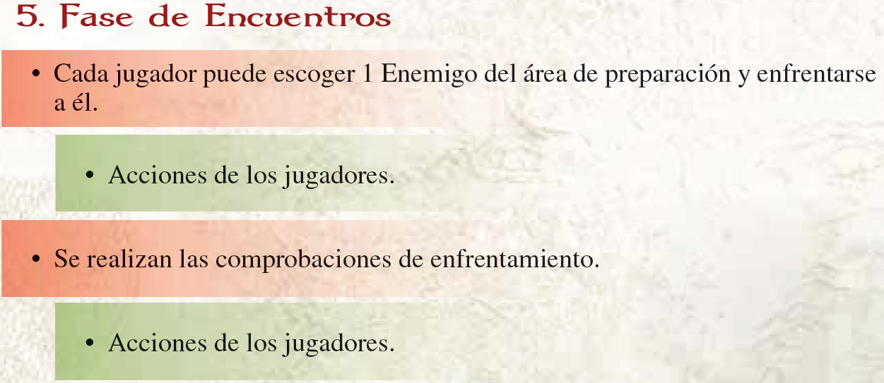 Resumen de la fase de Encuentros