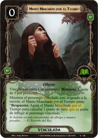 Manto Manchado por el Tiempo